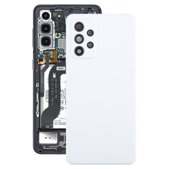 Para Samsung Galaxy A52 5G/4G Tapa trasera de batería con tapa de lente de cámara