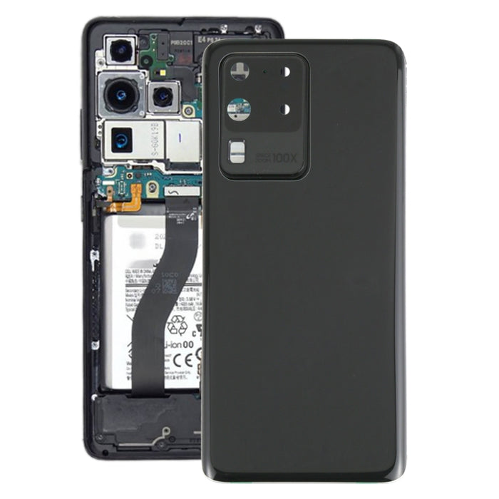 Para Samsung Galaxy S20 Ultra Tapa trasera de batería con cubierta de lente de cámara