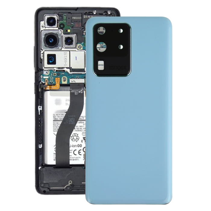 Para Samsung Galaxy S20 Ultra Tapa trasera de batería con cubierta de lente de cámara