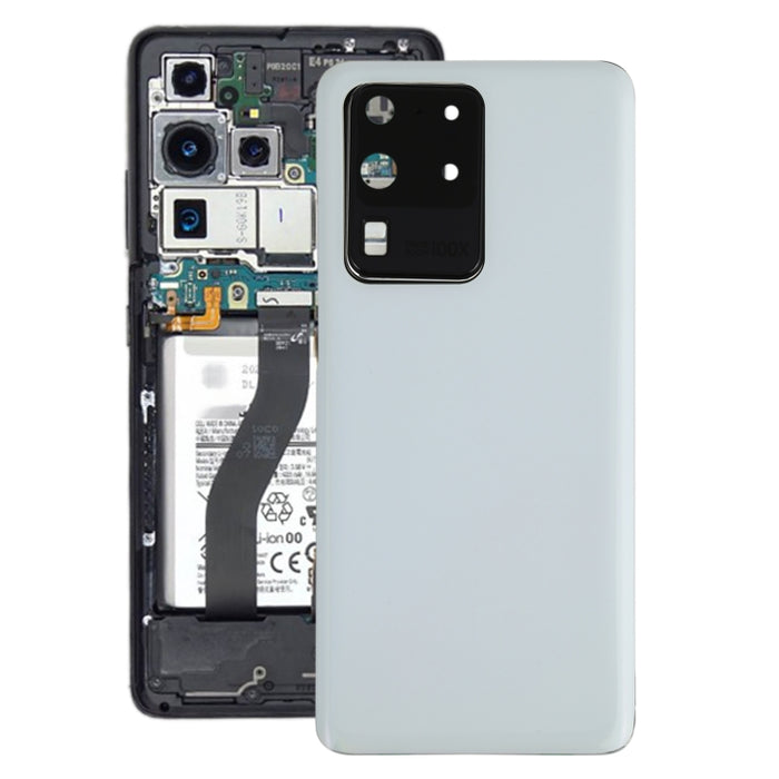 Para Samsung Galaxy S20 Ultra Tapa trasera de batería con cubierta de lente de cámara