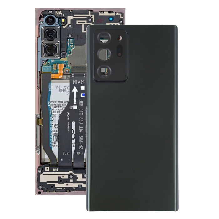 Para Samsung Galaxy Note20 Ultra Tapa trasera de batería con cubierta de lente de cámara