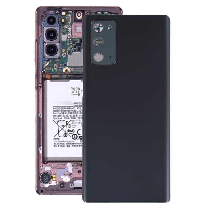 Para Samsung Galaxy Note20 Tapa trasera de batería con tapa de lente de cámara