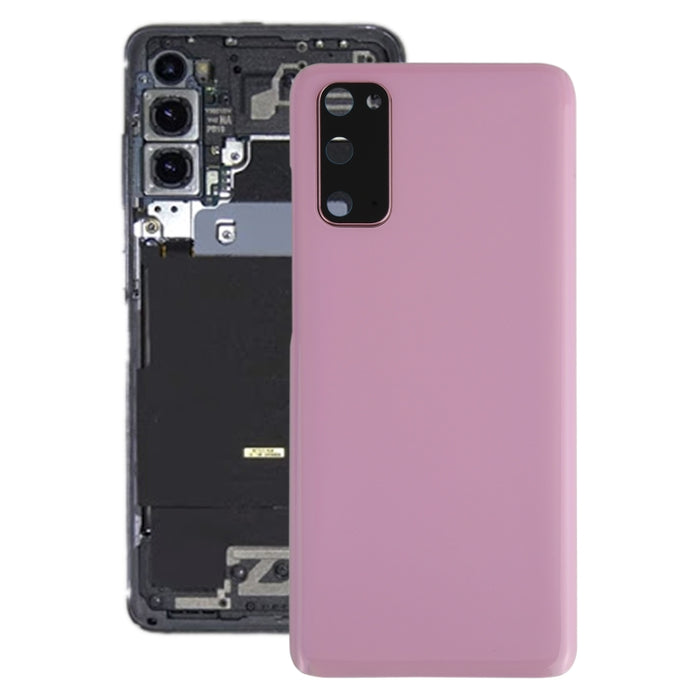 Para Samsung Galaxy S20 Tapa trasera de batería con tapa de lente de cámara