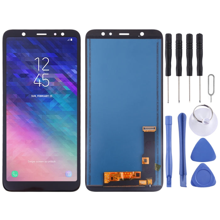 Pantalla LCD y ensamblaje completo del digitalizador (material TFT) para Galaxy A6+ (2018)