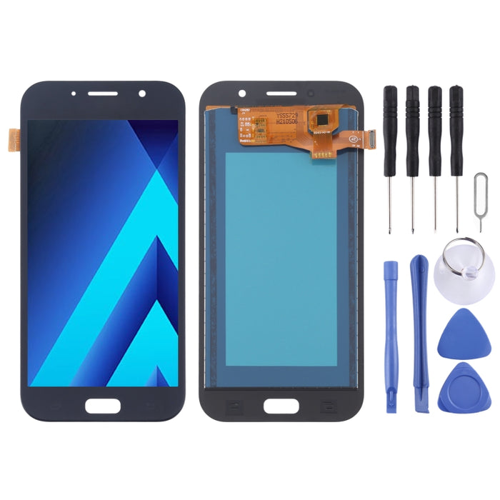 Pantalla LCD y digitalizador de montaje completo (material TFT) para Galaxy A7 (2017), A720FA, A720F/DS