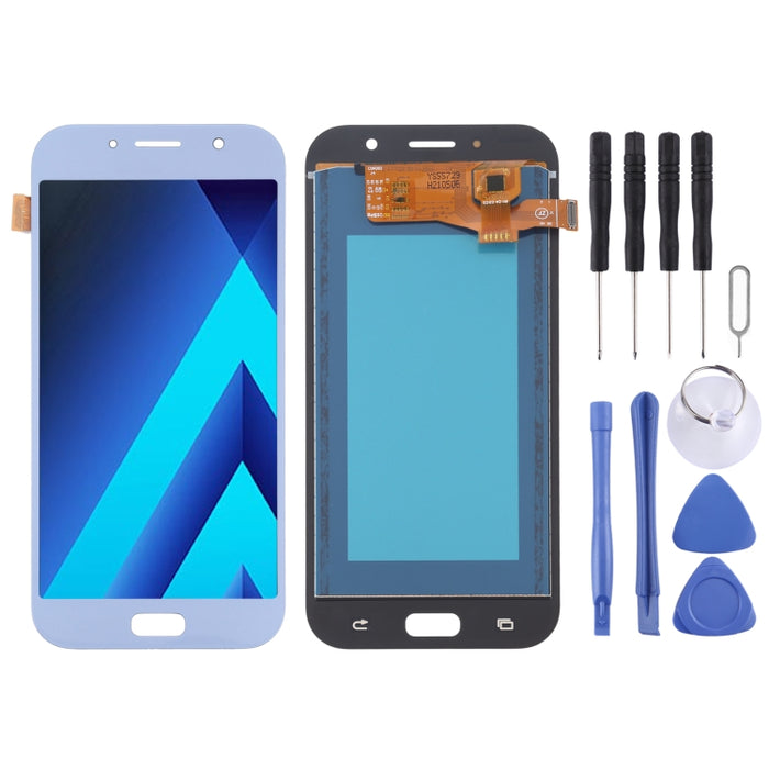 Pantalla LCD y digitalizador de montaje completo (material TFT) para Galaxy A7 (2017), A720FA, A720F/DS