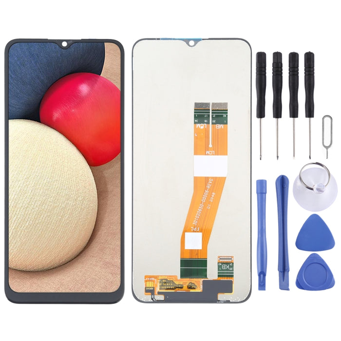 Pantalla LCD original y ensamblaje completo del digitalizador para Samsung Galaxy A02s SM-A025F Edición UE