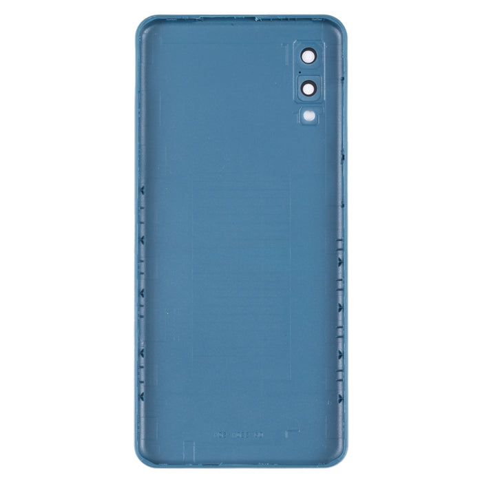 Para Samsung Galaxy A02 Tapa trasera de batería con tapa de lente de cámara