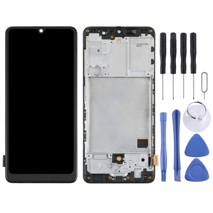 Pantalla LCD de material TFT y ensamblaje completo del digitalizador con marco para Samsung Galaxy A41 SM-A415