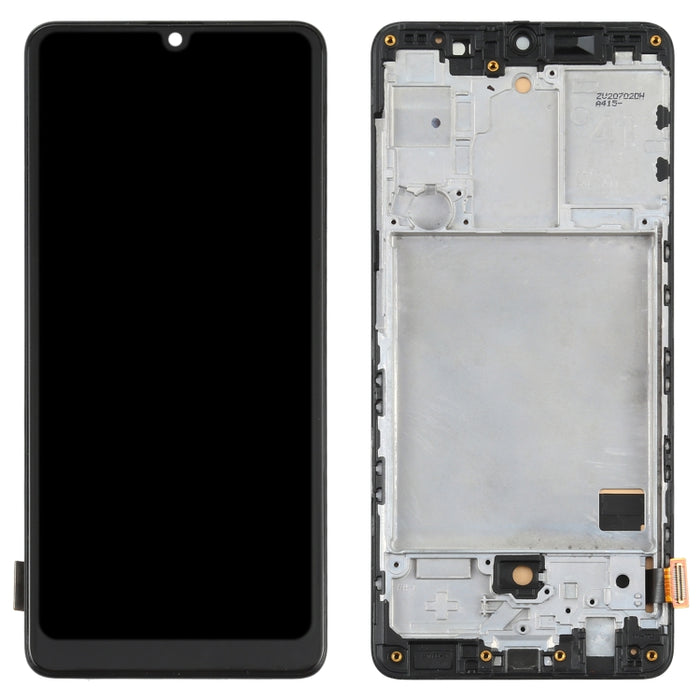 Pantalla LCD de material TFT y ensamblaje completo del digitalizador con marco para Samsung Galaxy A41 SM-A415