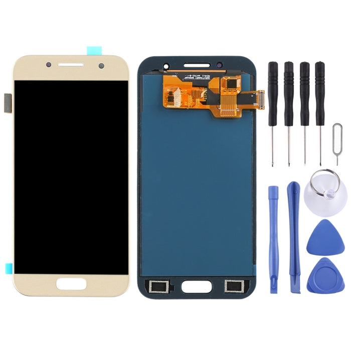 Pantalla LCD y digitalizador de montaje completo (material TFT) para Galaxy A3 (2017), A320FL, A320F, A320F/DS, A320Y/DS, A320Y