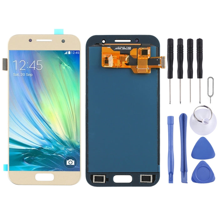 Pantalla LCD y digitalizador de montaje completo (material TFT) para Galaxy A3 (2017), A320FL, A320F, A320F/DS, A320Y/DS, A320Y