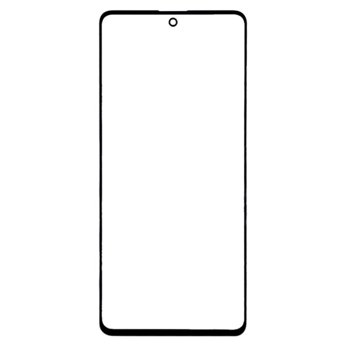 Para Samsung Galaxy A71 10 piezas Lente de vidrio exterior de pantalla frontal