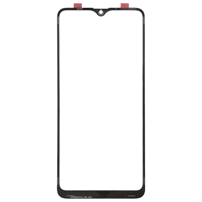 Para Samsung Galaxy A20s 10 piezas Lente de vidrio exterior de pantalla frontal