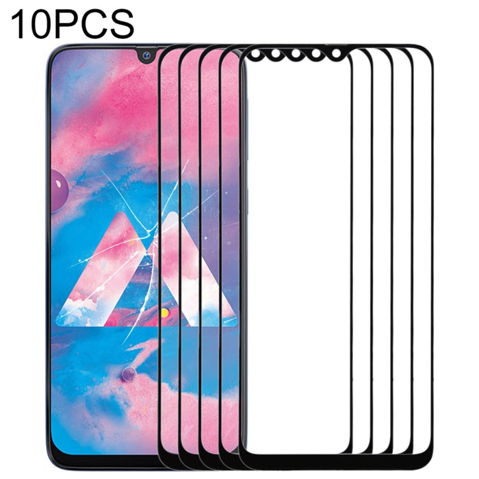 Para Samsung Galaxy A40s 10 piezas Lente de vidrio exterior de pantalla frontal