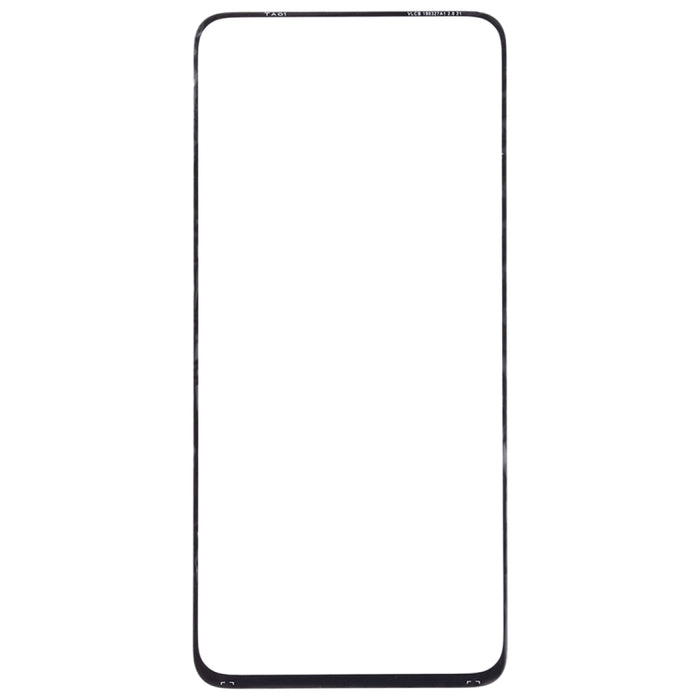 Para Samsung Galaxy A90 / A80 10 piezas Lente de vidrio exterior de pantalla frontal