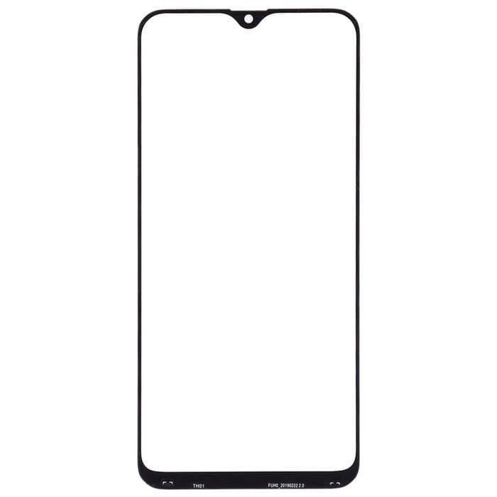 Para Samsung Galaxy A20 10 piezas Lente de vidrio exterior de pantalla frontal