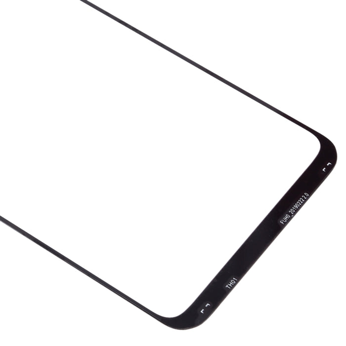 Para Samsung Galaxy A20 10 piezas Lente de vidrio exterior de pantalla frontal