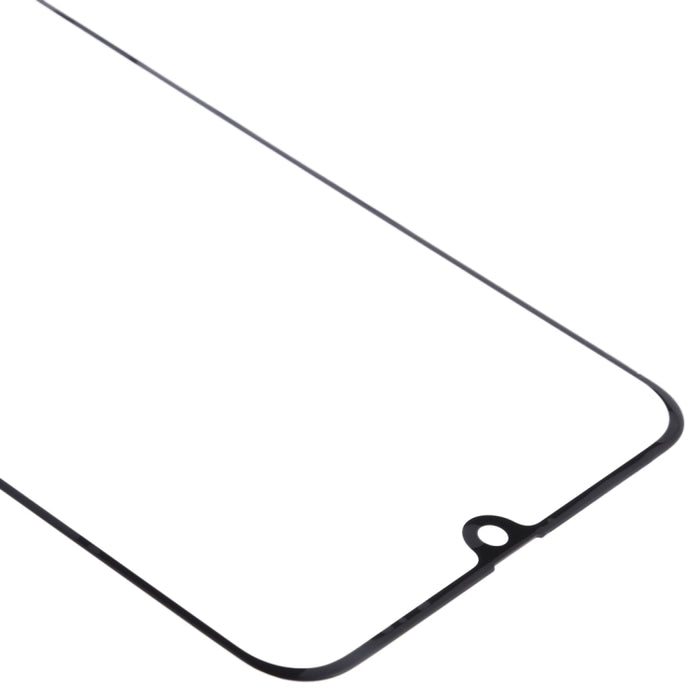 Para Samsung Galaxy A50 / A30 / M30 / A4S Lente de vidrio exterior de pantalla frontal de 10 piezas