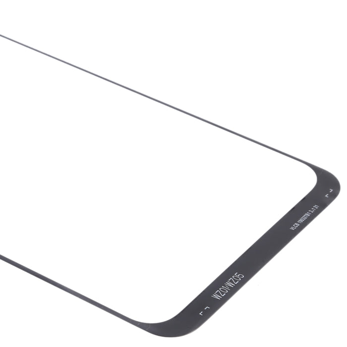 Para Samsung Galaxy A50 / A30 / M30 / A4S Lente de vidrio exterior de pantalla frontal de 10 piezas