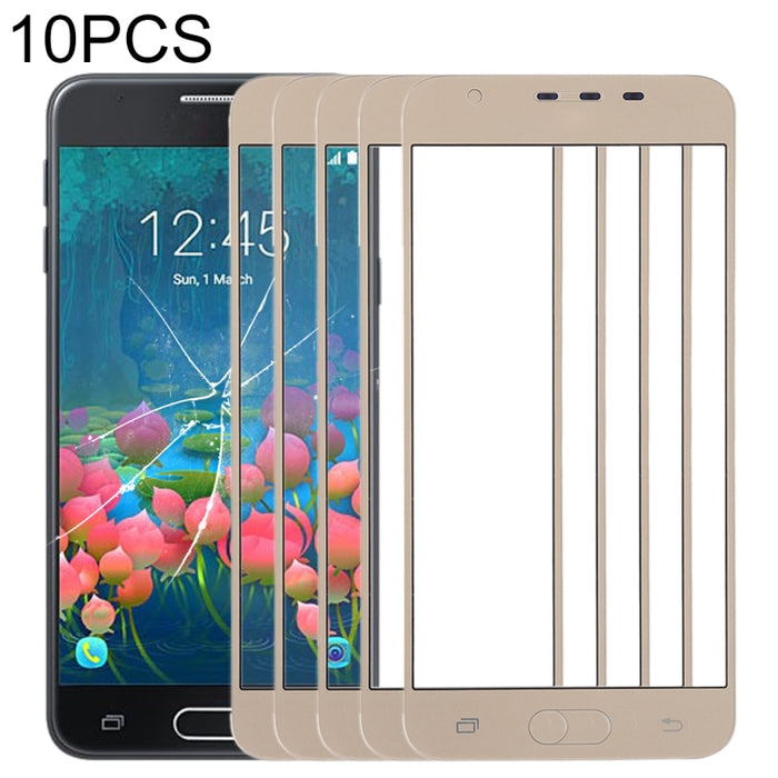 Para Samsung Galaxy J5 Prime, On5 (2016), G570F/DS, G570Y Lente de cristal exterior de pantalla frontal de 10 piezas