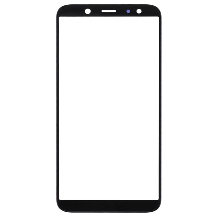 Para Samsung Galaxy A6 (2018) Lente de vidrio exterior de pantalla frontal de 10 piezas