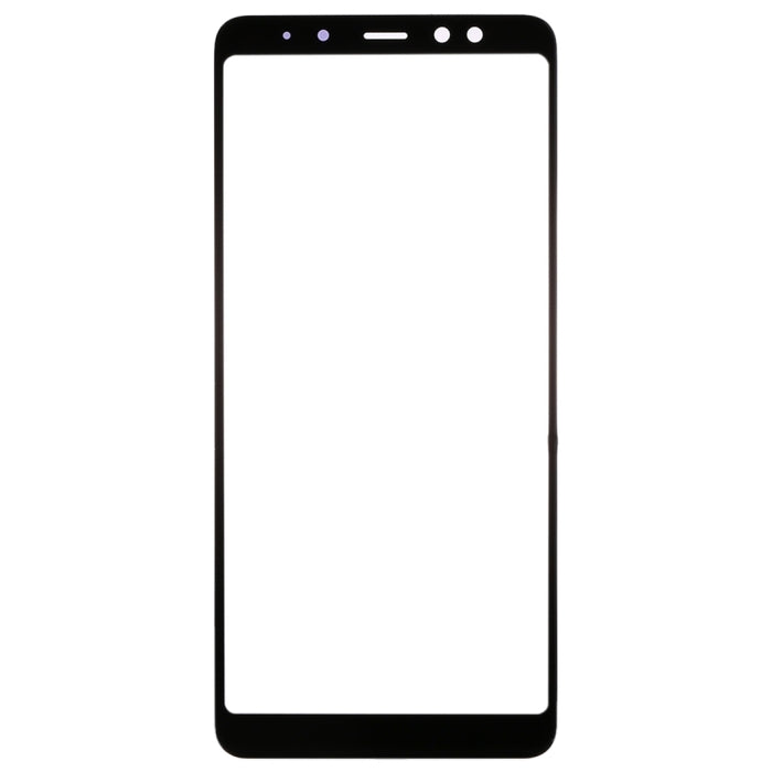 Para Samsung Galaxy A8 (2018) Lente de vidrio exterior de pantalla frontal de 10 piezas