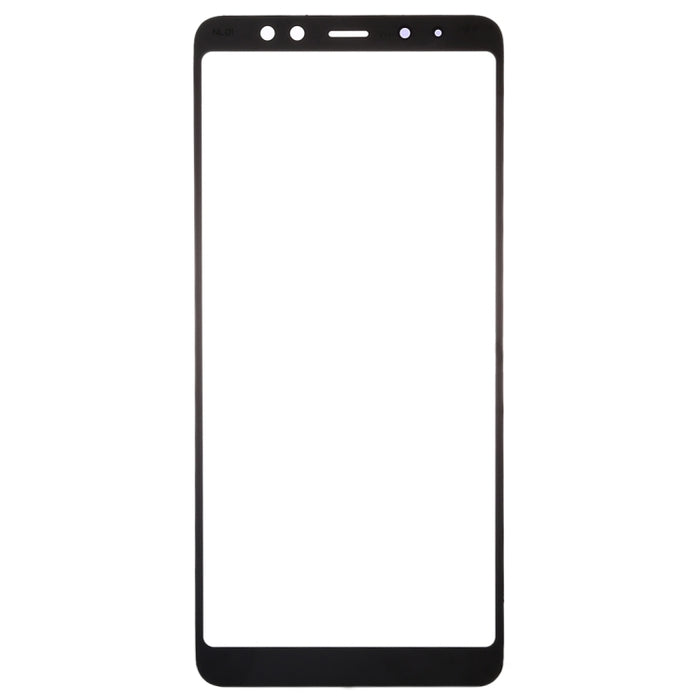 Para Samsung Galaxy A8 (2018) Lente de vidrio exterior de pantalla frontal de 10 piezas