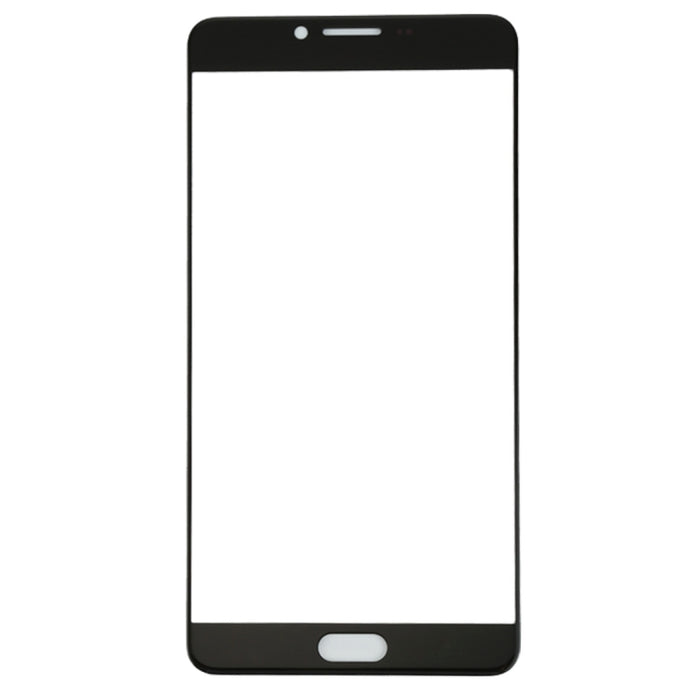 Para Samsung Galaxy C9 Pro / C900 10 piezas Lente de vidrio exterior de pantalla frontal