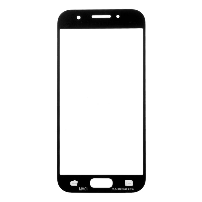 Para Samsung Galaxy A3 (2017) / A320 10 piezas Lente de vidrio exterior de pantalla frontal