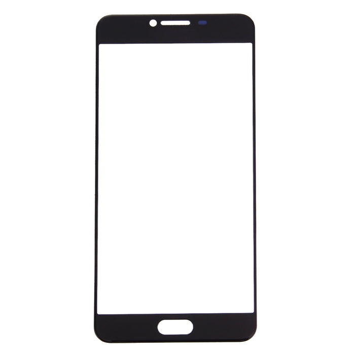 Para Samsung Galaxy C7 10 piezas Lente de cristal exterior de pantalla frontal
