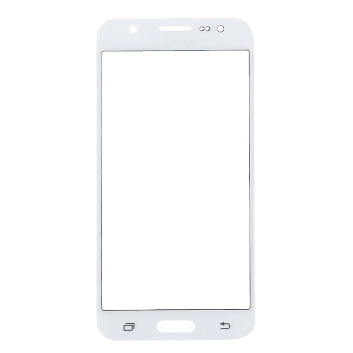 Para Samsung Galaxy J5 / J500 10 piezas Lente de vidrio exterior de pantalla frontal