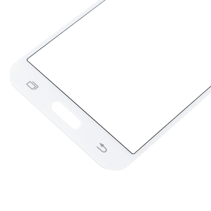 Para Samsung Galaxy J5 / J500 10 piezas Lente de vidrio exterior de pantalla frontal
