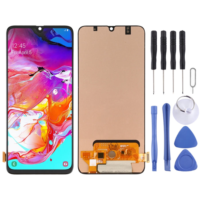 Pantalla LCD de material OLED y ensamblaje completo del digitalizador para Samsung Galaxy A70 SM-A705 (6,7 pulgadas)