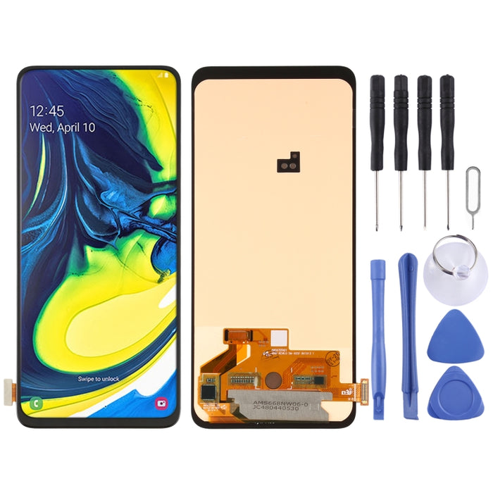 Pantalla LCD de material OLED y ensamblaje completo del digitalizador para Samsung Galaxy A80 SM-A805 (6,39 pulgadas)