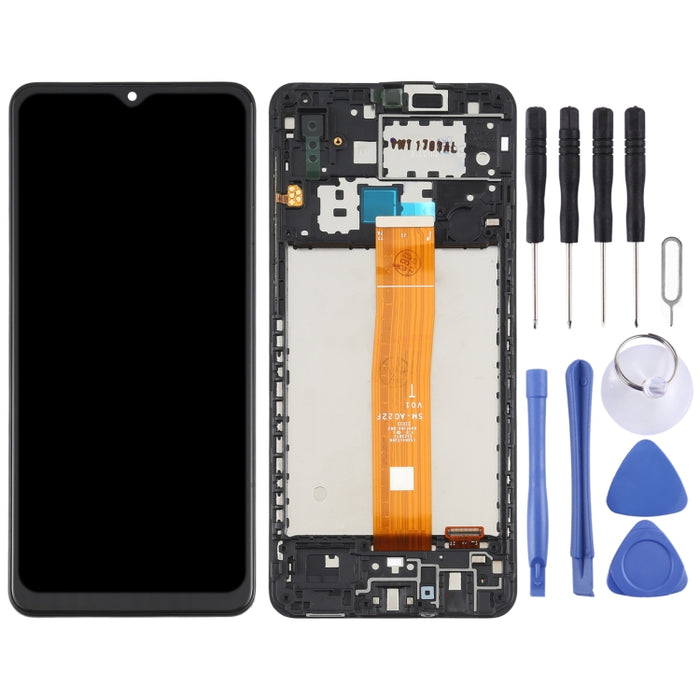 Pantalla LCD Original y Montaje Completo del Digitalizador con Marco para Samsung Galaxy A02 SM-A022