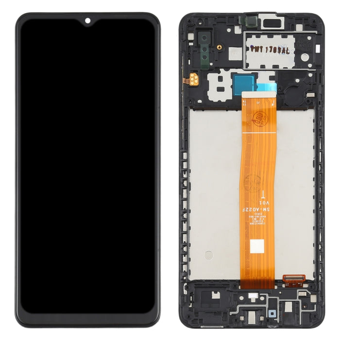 Pantalla LCD Original y Montaje Completo del Digitalizador con Marco para Samsung Galaxy A02 SM-A022