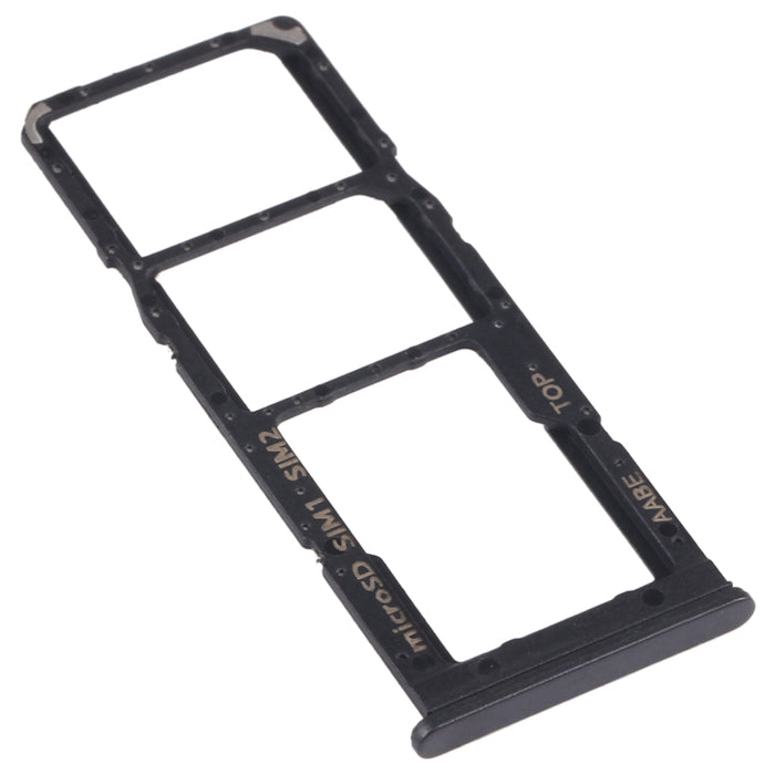 Para Samsung Galaxy A12 SM-A125 Bandeja de tarjeta SIM + Bandeja de tarjeta SIM + Bandeja de tarjeta Micro SD