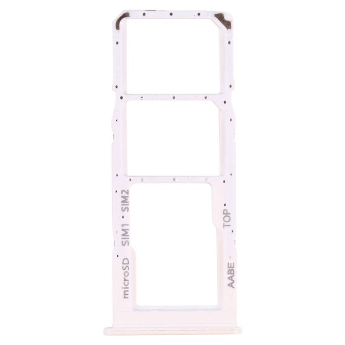 Para Samsung Galaxy A12 SM-A125 Bandeja de tarjeta SIM + Bandeja de tarjeta SIM + Bandeja de tarjeta Micro SD