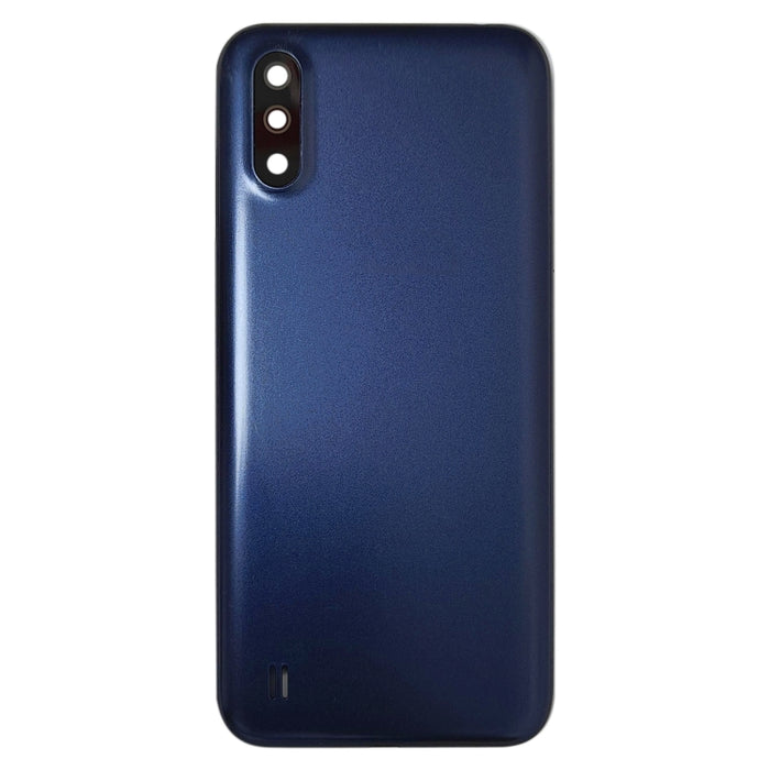 Para Samsung Galaxy A01 SM-015F Tapa trasera de batería con lente de cámara