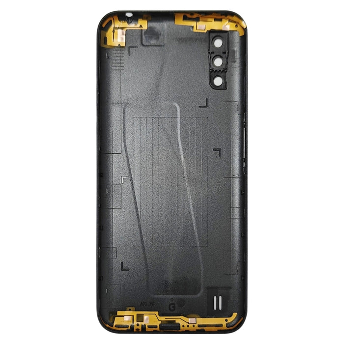 Para Samsung Galaxy A01 SM-015F Tapa trasera de batería con lente de cámara