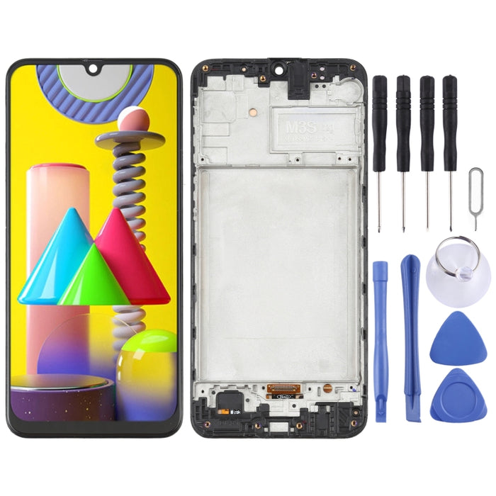 Pantalla LCD de material OLED y ensamblaje completo del digitalizador con marco para Samsung Galaxy M31 / Galaxy M31 Prime SM-M315