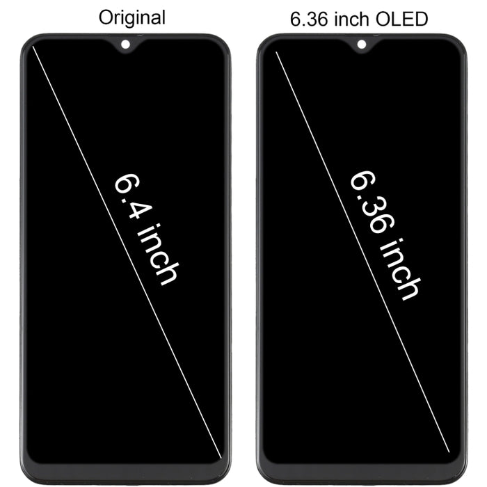 Pantalla LCD de material OLED y ensamblaje completo del digitalizador con marco para Samsung Galaxy A30S SM-A307