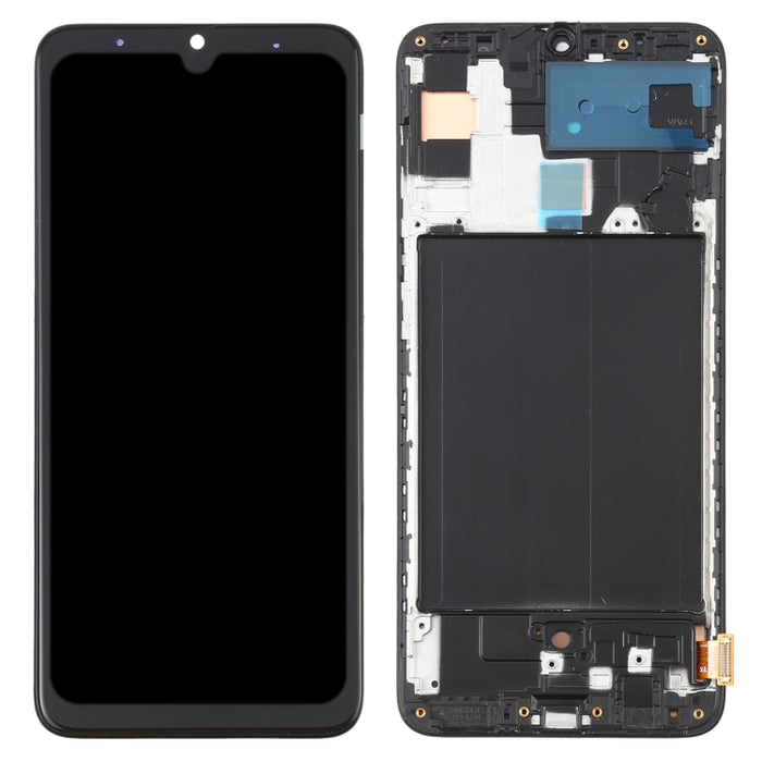 Pantalla LCD de material OLED y ensamblaje completo del digitalizador con marco para Samsung Galaxy A70 SM-A705 (6,39 pulgadas)
