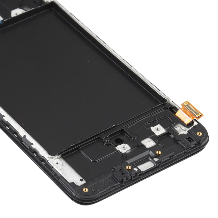 Pantalla LCD de material OLED y ensamblaje completo del digitalizador con marco para Samsung Galaxy A70 SM-A705 (6,39 pulgadas)