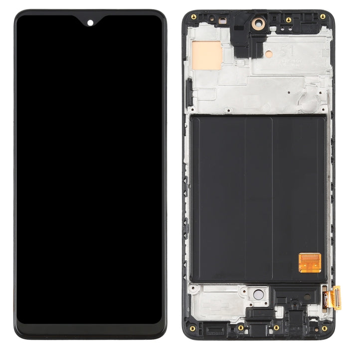 Pantalla LCD de material OLED y ensamblaje completo del digitalizador con marco para Samsung Galaxy A51 4G SM-A515 (6,36 pulgadas)