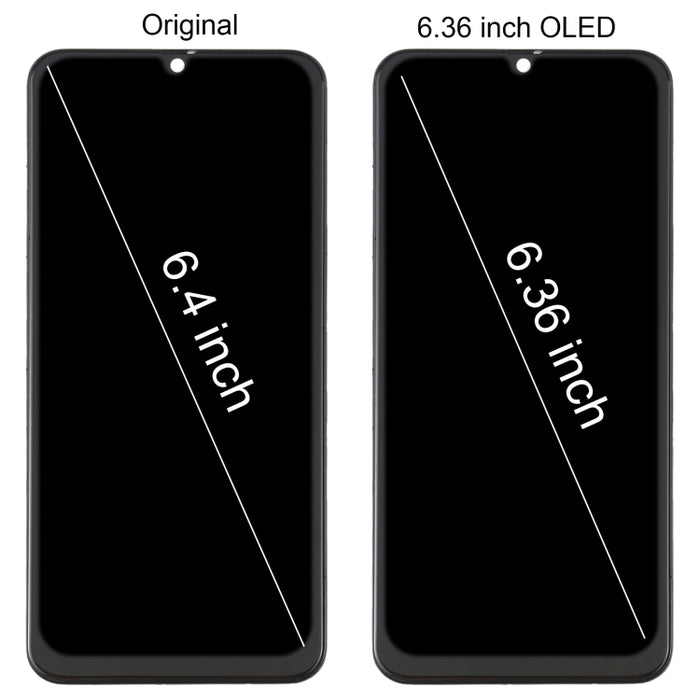 Pantalla LCD de material OLED y ensamblaje completo del digitalizador con marco para Samsung Galaxy A30 SM-A305