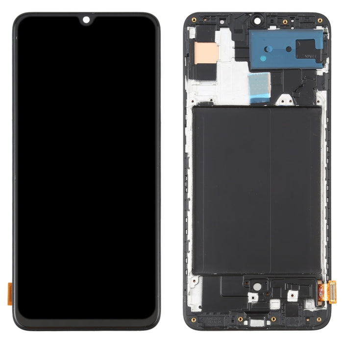 Pantalla LCD de material OLED y ensamblaje completo del digitalizador con marco para Samsung Galaxy A70 SM-A705 (6,7 pulgadas)