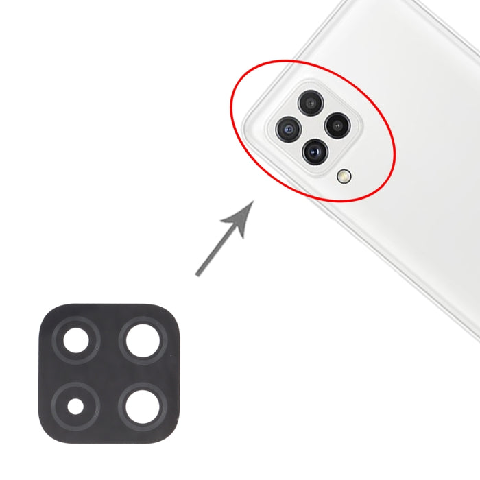Para Samsung Galaxy A22 SM-A225 10 piezas Lente de cámara trasera