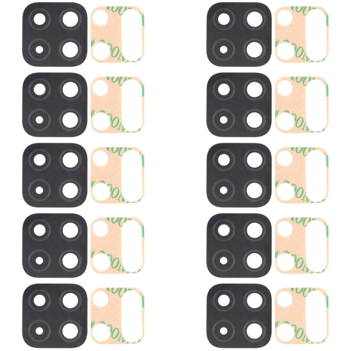 Para Samsung Galaxy A22 SM-A225 10 piezas Lente de cámara trasera